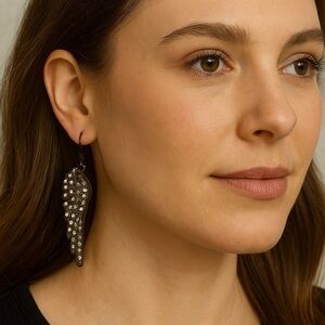 Elegant Silver Wing Earrings